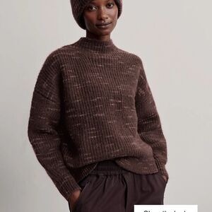 Varley Brown Albion Knit Sweater